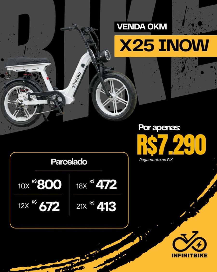 X25 Inow — R$ 7.290 no PIX